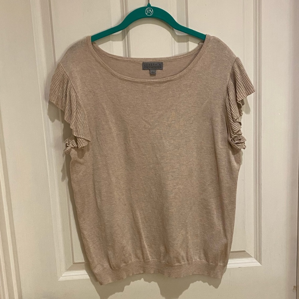 Joseph A Flutter Sleeve Sweater